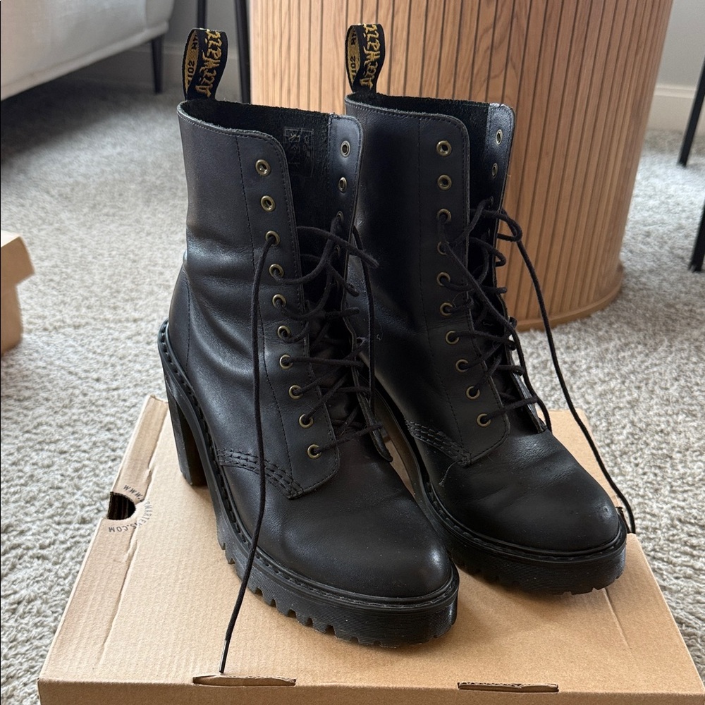 Dr. Martens Black Lace Up Women's Boots